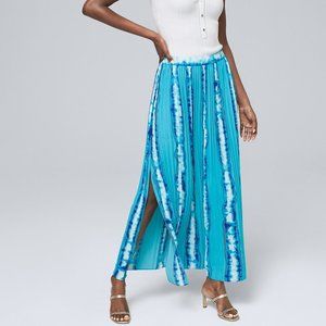 White House Black Market Pleated Tie-Dye Maxi Skirt - Size 4 - NWT